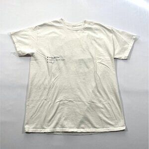 Post Malone White Twelve Carat Tour Concert Crew Tee Exclusive VIP T-shirt Sz M